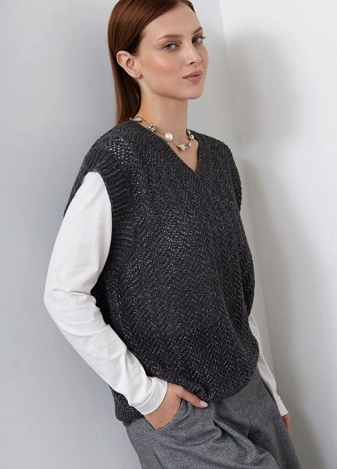  GRIOL. Жилет жен. 380108.05303.7700N Темно-серый GRIOL