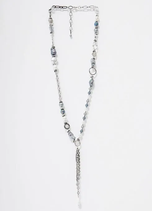  GRIOL. Колье Новогоднее 2 Серый GRIOL