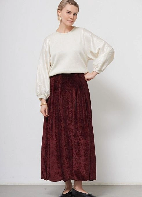  GRIOL. Юбка жен. 350069УД.6_313.4700N Бордовый GRIOL