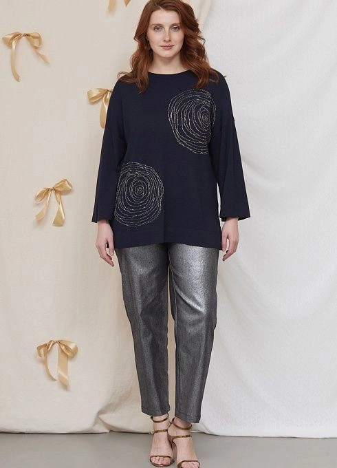 Джемпер жен. 310249.33303.9600L Т.синий1  (2)