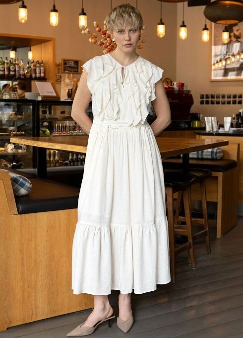  GRIOL. Платье жен. 363423А.11312.0700N Молочный GRIOL