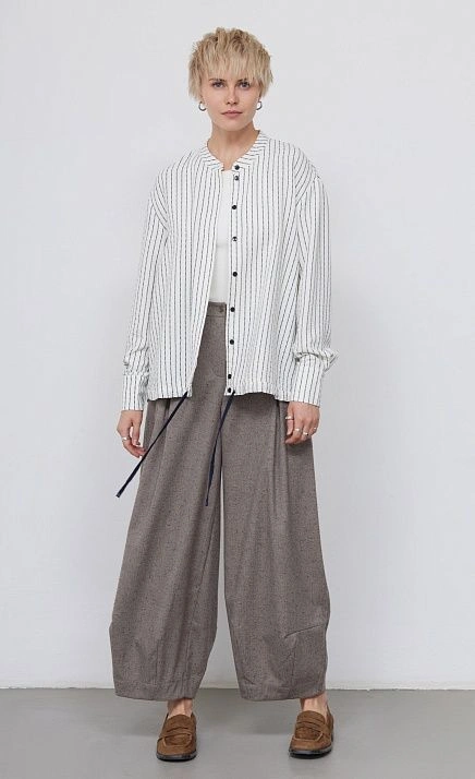 Рубашка oversize в полоску GRIOL