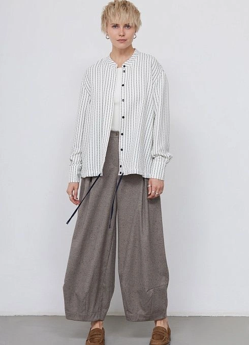 Рубашка оверсайз в полоску GRIOL