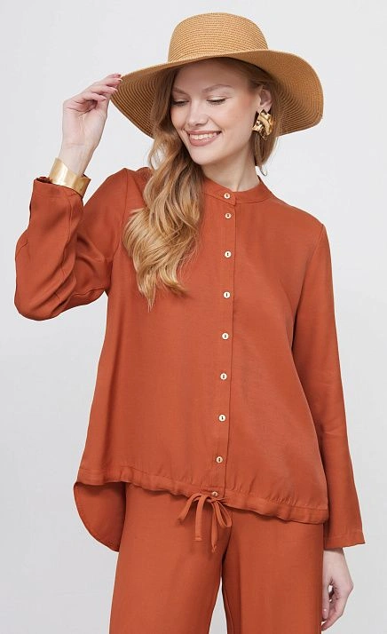 Блузка оверсайз из вискозы GRIOL Блузка оверсайз из вискозы GRIOL