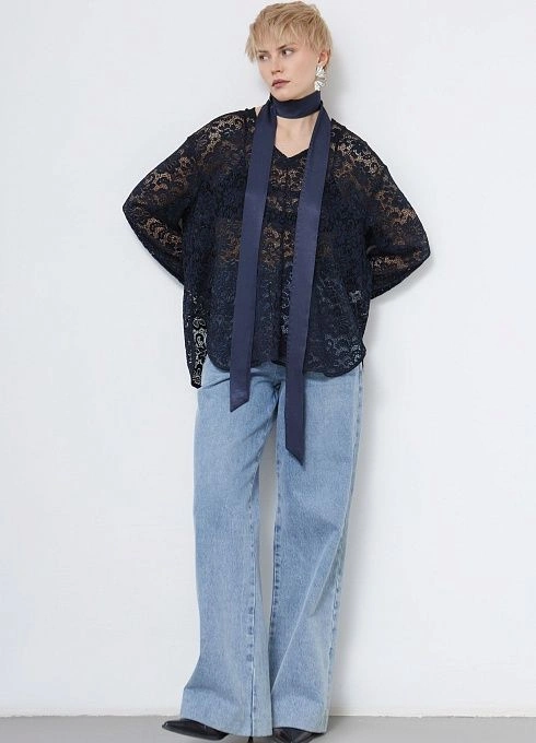 Блузка жен. 318292.11313.9600N Темно-синий (2)