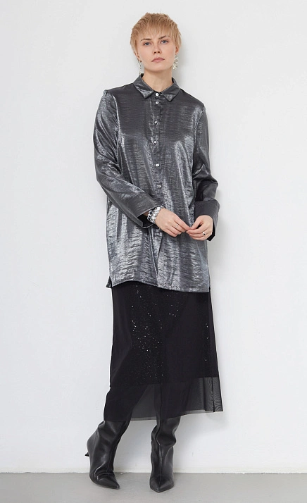 Блузка с эффектом металлик GRIOL