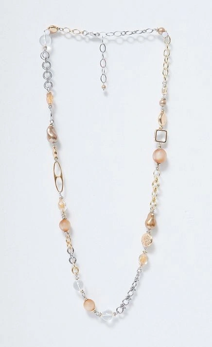  GRIOL. Колье Игристое 4 Бежевый 