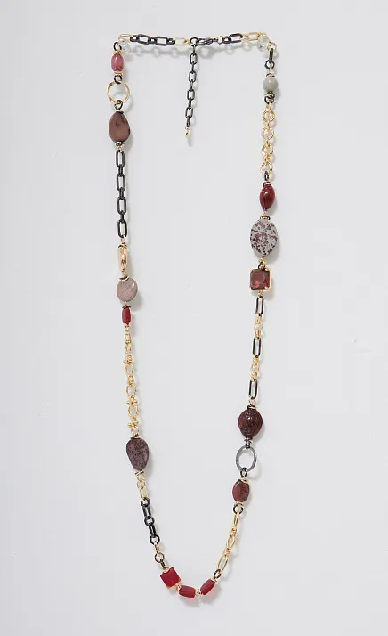  GRIOL. Колье Вишневый брауни 2 Бордовый 