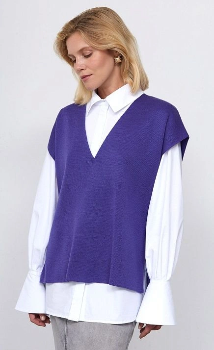  GRIOL. Жилет жен. 380045К.33303.9200M Лиловый 