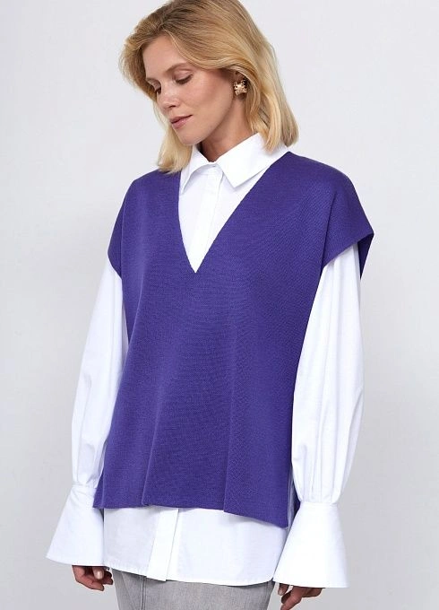  GRIOL. Жилет жен. 380045К.33303.9200M Лиловый GRIOL