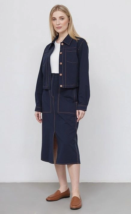 GRIOL. Юбка жен. 350100.09312.9600N Тёмно-синий GRIOL GRIOL. Юбка жен. 350100.09312.9600N Тёмно-синий