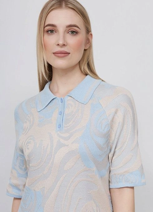 Платье жен. 360263.33303.0703F Молочно-голубой  (6)