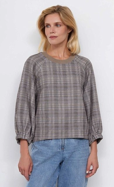 Блуза оверсайз в клетку GRIOL