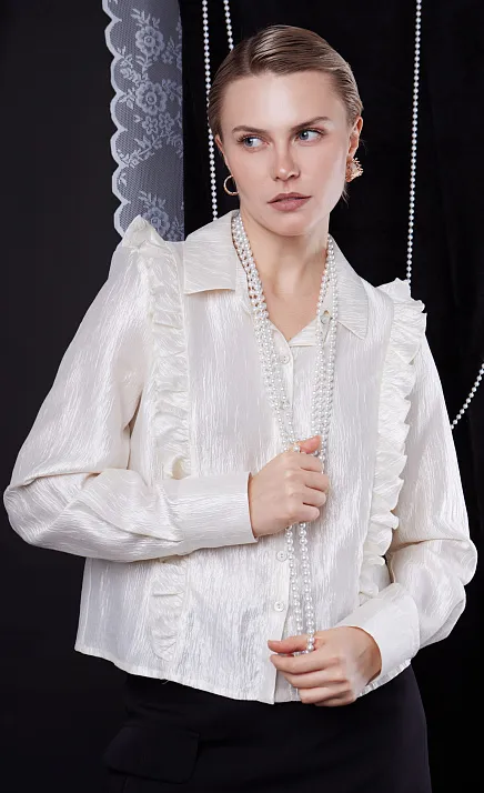 Блузка с оборками GRIOL Блузка с оборками GRIOL