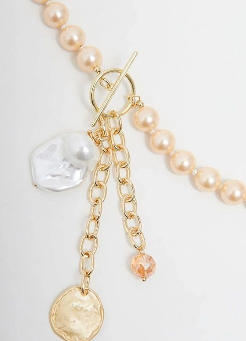 Колье Три сестры 1 Бежевый  (1)