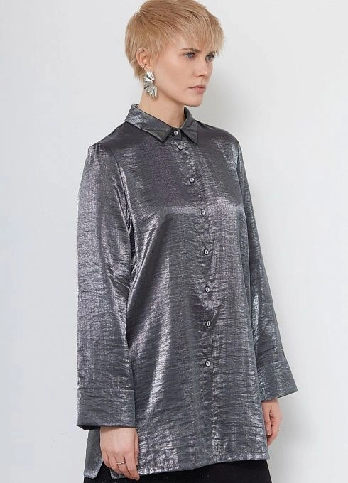 Блузка жен. 310959БМ.03312.8100L Серебряный (5)