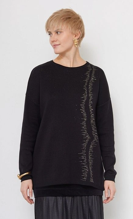 GRIOL. Джемпер жен. 310534.33303.8200L Чёрный GRIOL GRIOL. Джемпер жен. 310534.33303.8200L Чёрный