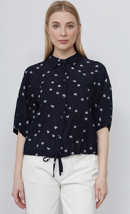 Блузка оверсайз на кулиске GRIOL