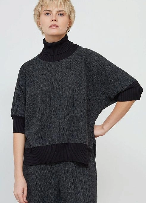  GRIOL. Джемпер жен. 310378.09312.7382Y Серо-черный GRIOL