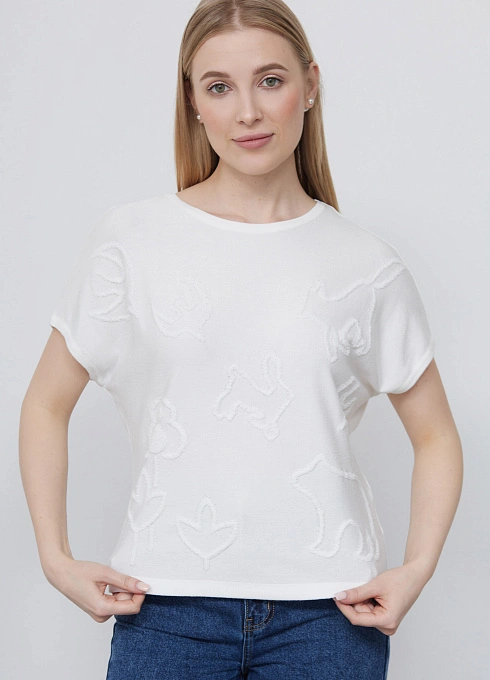  GRIOL. Джемпер жен. 310493.33303.0202A Белый GRIOL