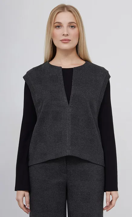 GRIOL. Жилет жен. 380020.6_313.7782P Серый GRIOL GRIOL. Жилет жен. 380020.6_313.7782P Серый