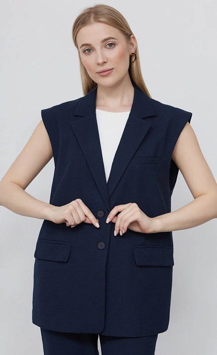  GRIOL. Жилет жен. 380024Б.6_312.9500N Тёмно-синий 