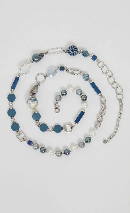  GRIOL. Колье С неба лей2 Синий 