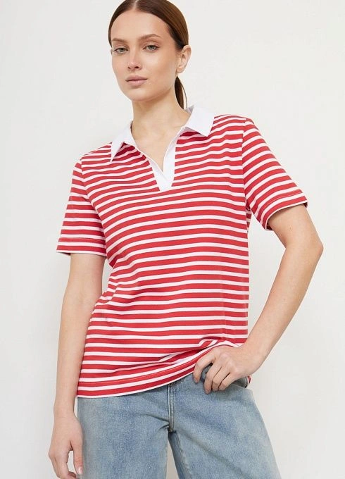  GRIOL. Джемпер жен. 311009К.6_313.0245S Бело-красный GRIOL