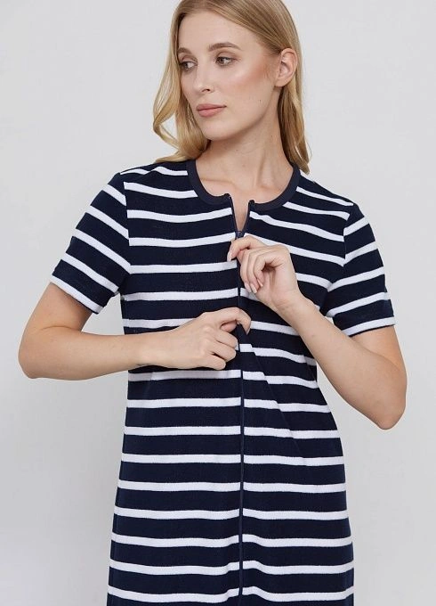 Халат жен. 368120.23513.9400S Синий  (1)