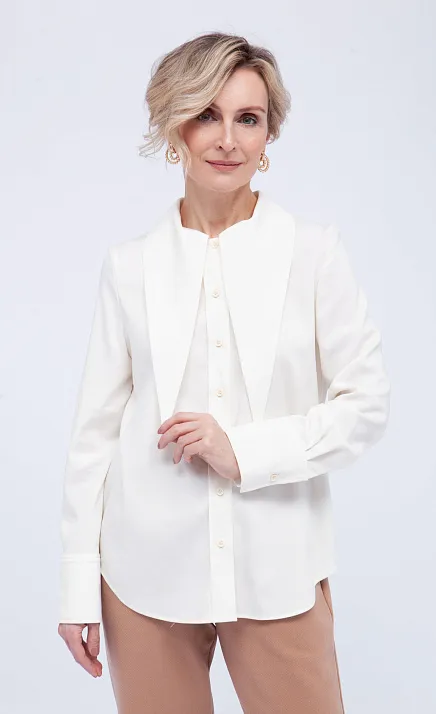 Блузка с акцентным воротником GRIOL