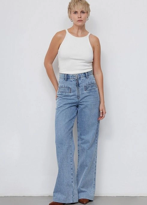 Брюки жен. 320208.26304.1600N Голубой  (2)