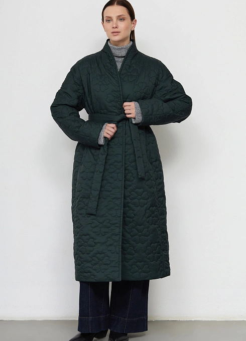  GRIOL. Пальто жен. 534528.11209.1400F Изумрудный GRIOL