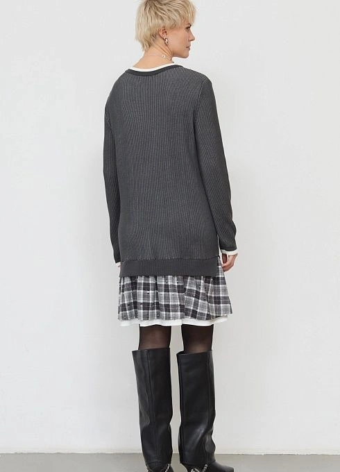 Платье жен. 360273.33312.7401P Тёмно-серый (6)