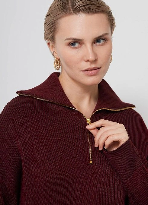 Джемпер жен. 310508.33303.4811S Бордово-коричневый (4)