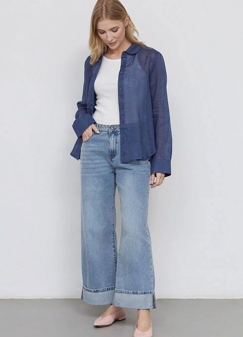 Блузка жен. 310970УКБ.03312.8400N Индиго  (2)