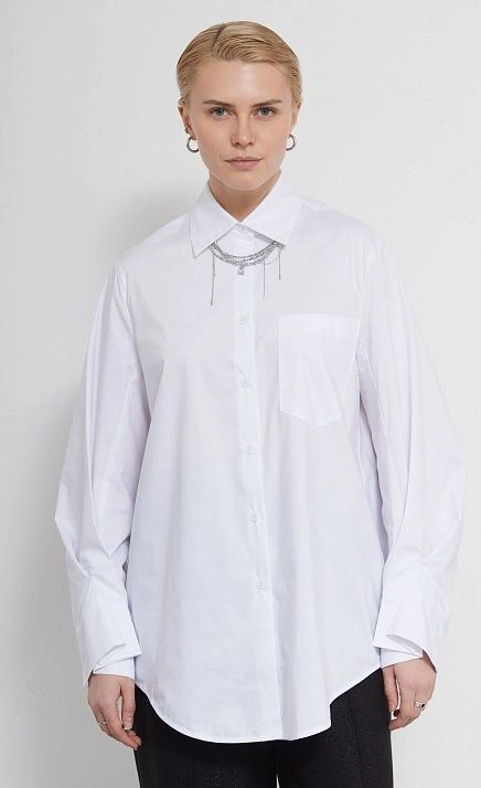 Рубашка oversize из хлопка GRIOL Рубашка oversize из хлопка GRIOL