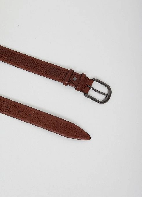 Комплект Ремень поясной РЖДТЕЛ35-1052 питон  Рыжий  (1)