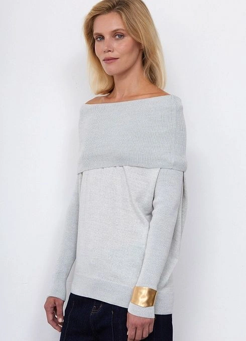 Джемпер жен. 310512.33303.7600M Св. серый меланж  (4)