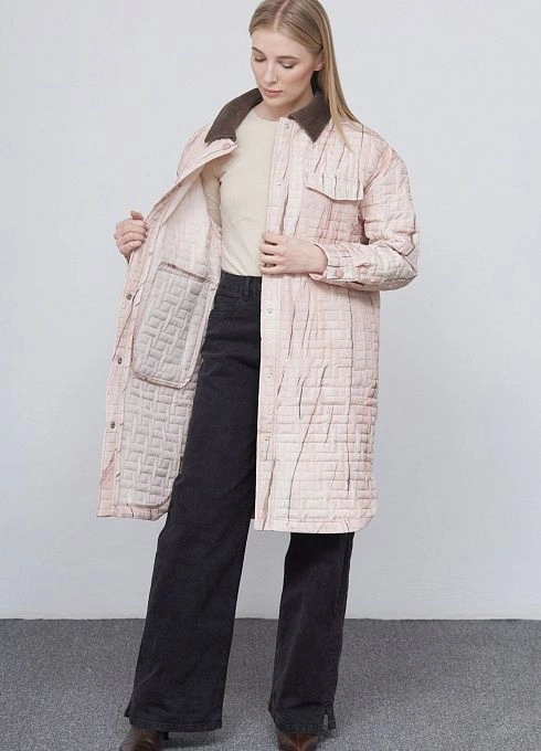 Пальто жен. 534589.11208.7001S Персиковый  (1)