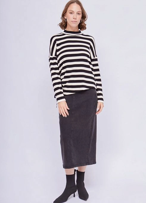 Джемпер жен. 310910В.6_313.8207S Бело-черный  (2)