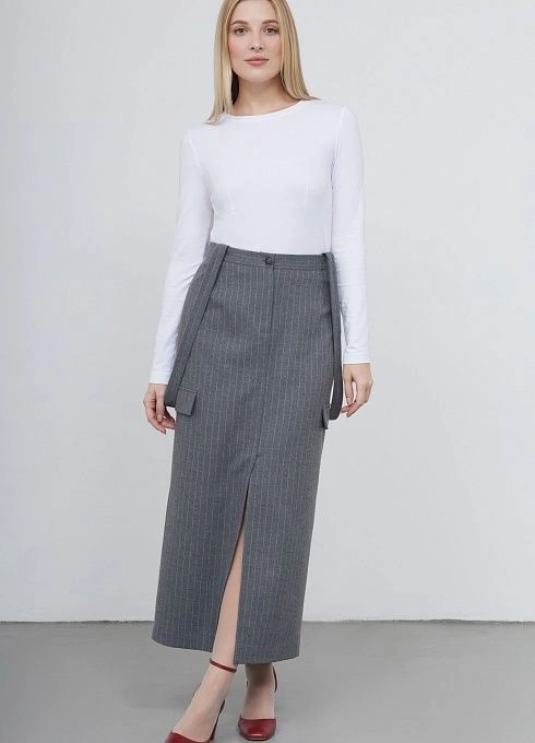  GRIOL. Юбка жен. 358173.11312.7602S Серый GRIOL