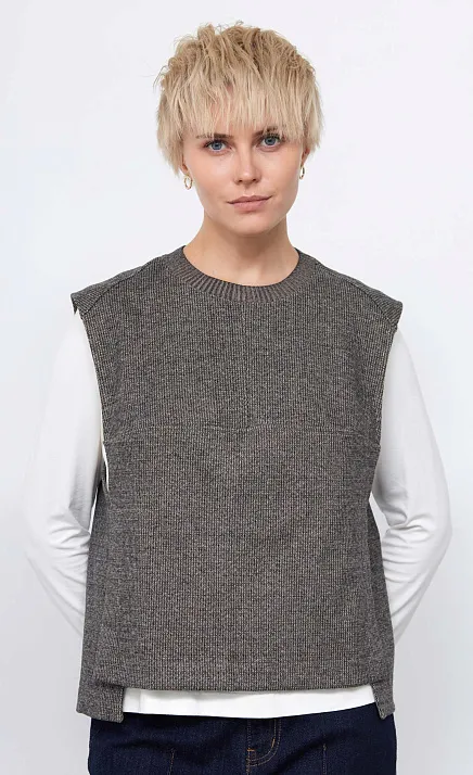  GRIOL. Жилет жен. 380025.03313.8203Y Серый меланж 