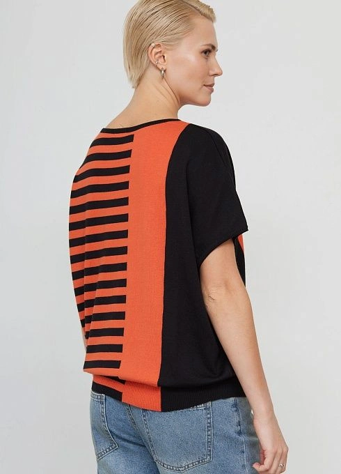 Джемпер жен. 310556.33303.6282S Оранжево-черный (4)