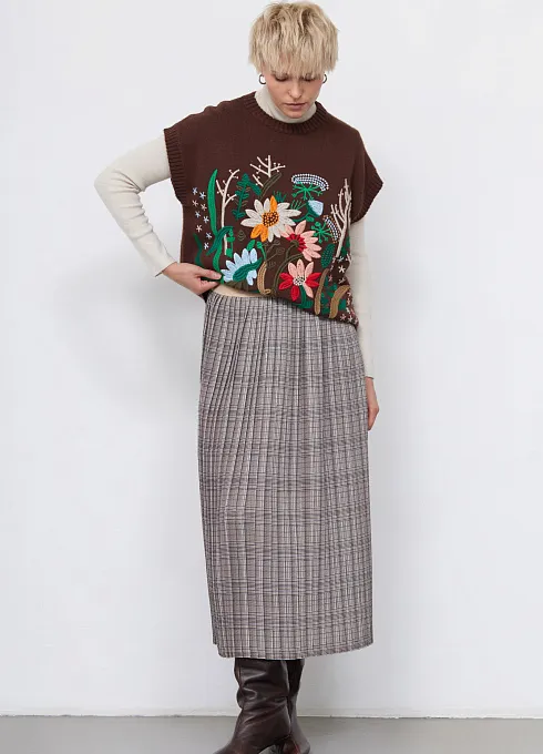  GRIOL. Юбка жен. 350111.03312.0301P Коричневый GRIOL