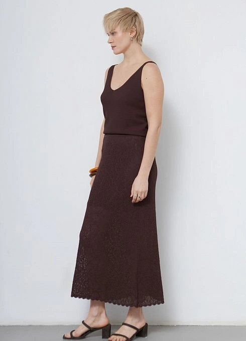 Юбка жен. 350136.33303.1100N Коричневый (3)