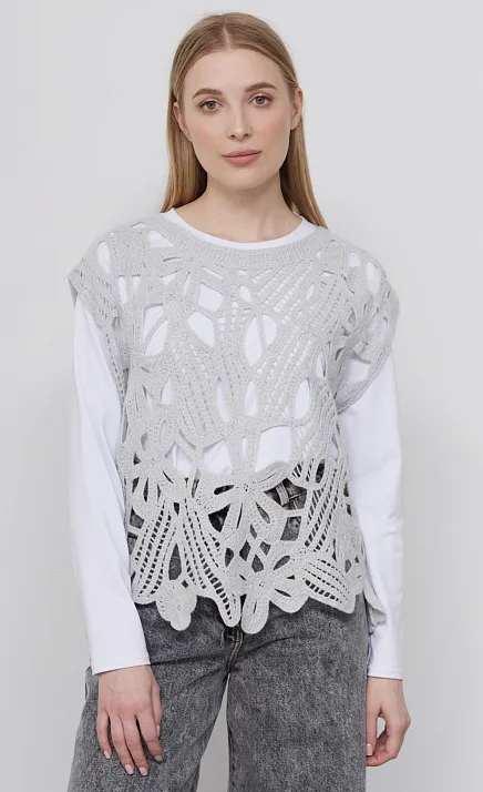 GRIOL. Жилет жен. 384502.42303.7700F Серый GRIOL GRIOL. Жилет жен. 384502.42303.7700F Серый