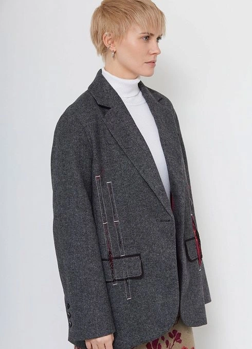 Жакет жен. 378376.11312.8201M Серый меланж (7)