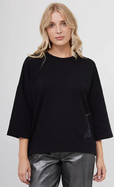 GRIOL. Джемпер жен. 310418.23513.8200R Чёрный GRIOL GRIOL. Джемпер жен. 310418.23513.8200R Чёрный