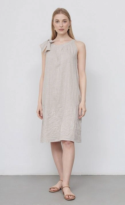 GRIOL. Платье жен. 363910.38312.0208Р Бело-песочный GRIOL GRIOL. Платье жен. 363910.38312.0208Р Бело-песочный