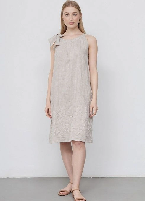  GRIOL. Платье жен. 363910.38312.0208Р Бело-песочный GRIOL